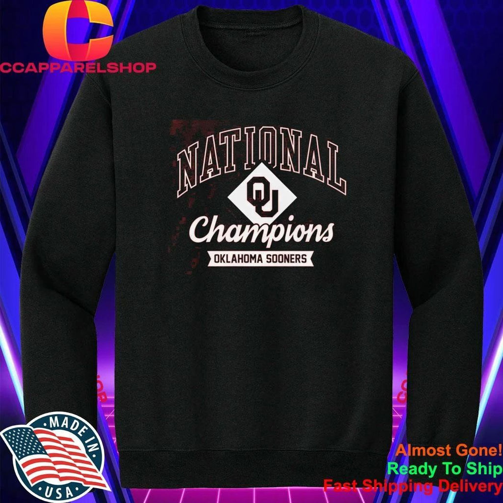 Oklahoma Sooners Crimson 2026 Division I Baseball National Champions Locker Room Shirt