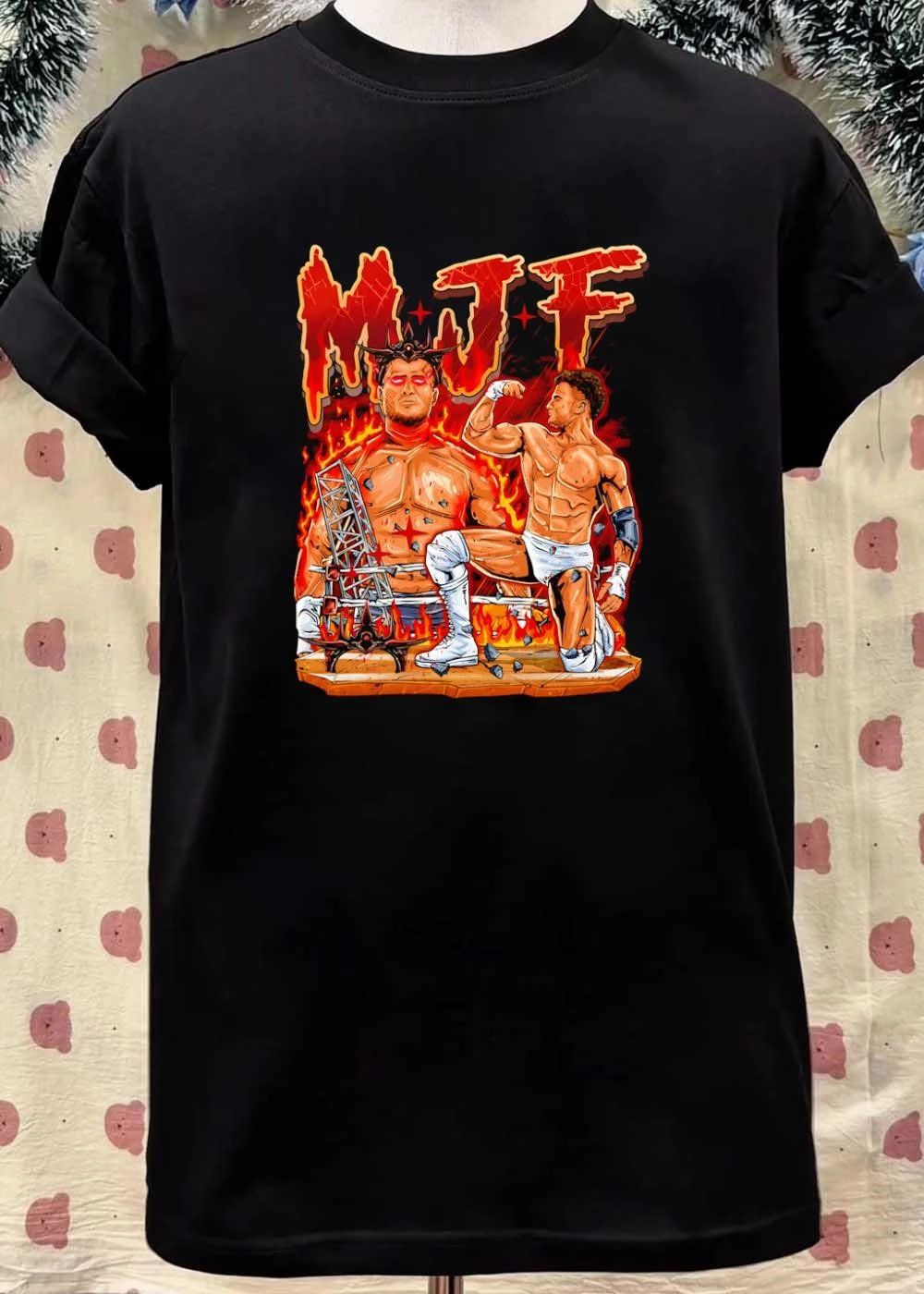 MJF Fiery Devil Dual Persona Wrestling Shirt
