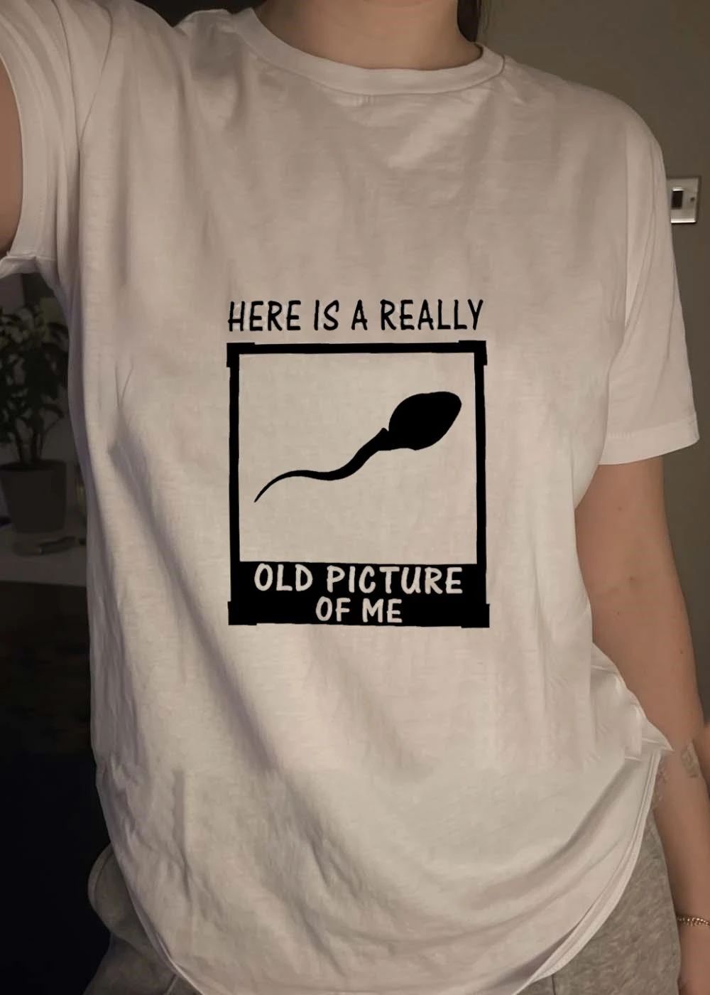Sperm cell life beginning here is a really old picture of me shirt