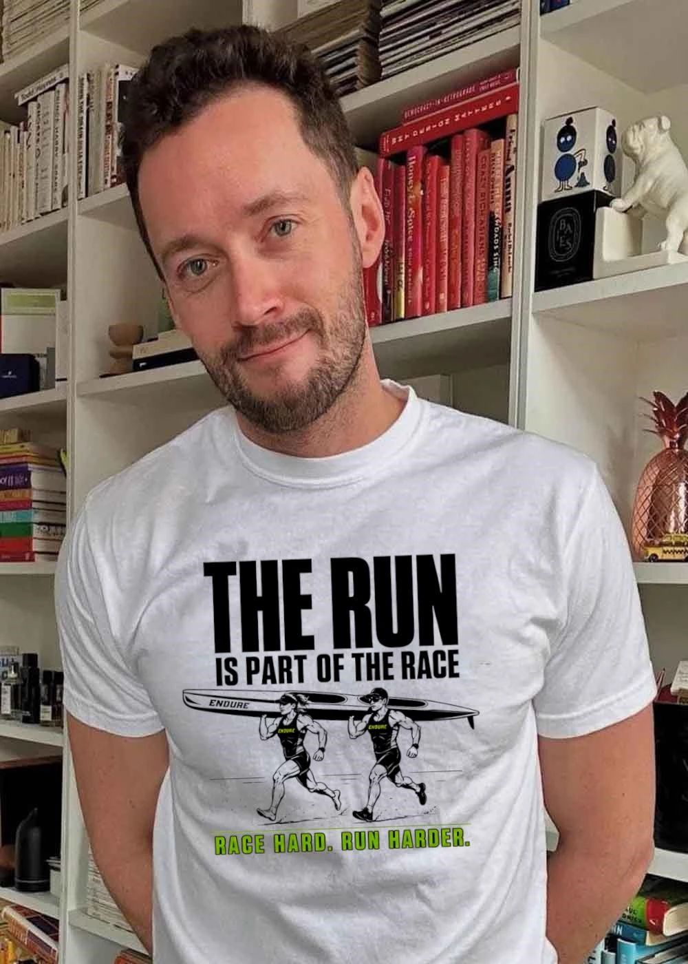 Endure Kayak Running Multisport the Run Is Part of the Race Race Harder 2026 Challenge Shirt