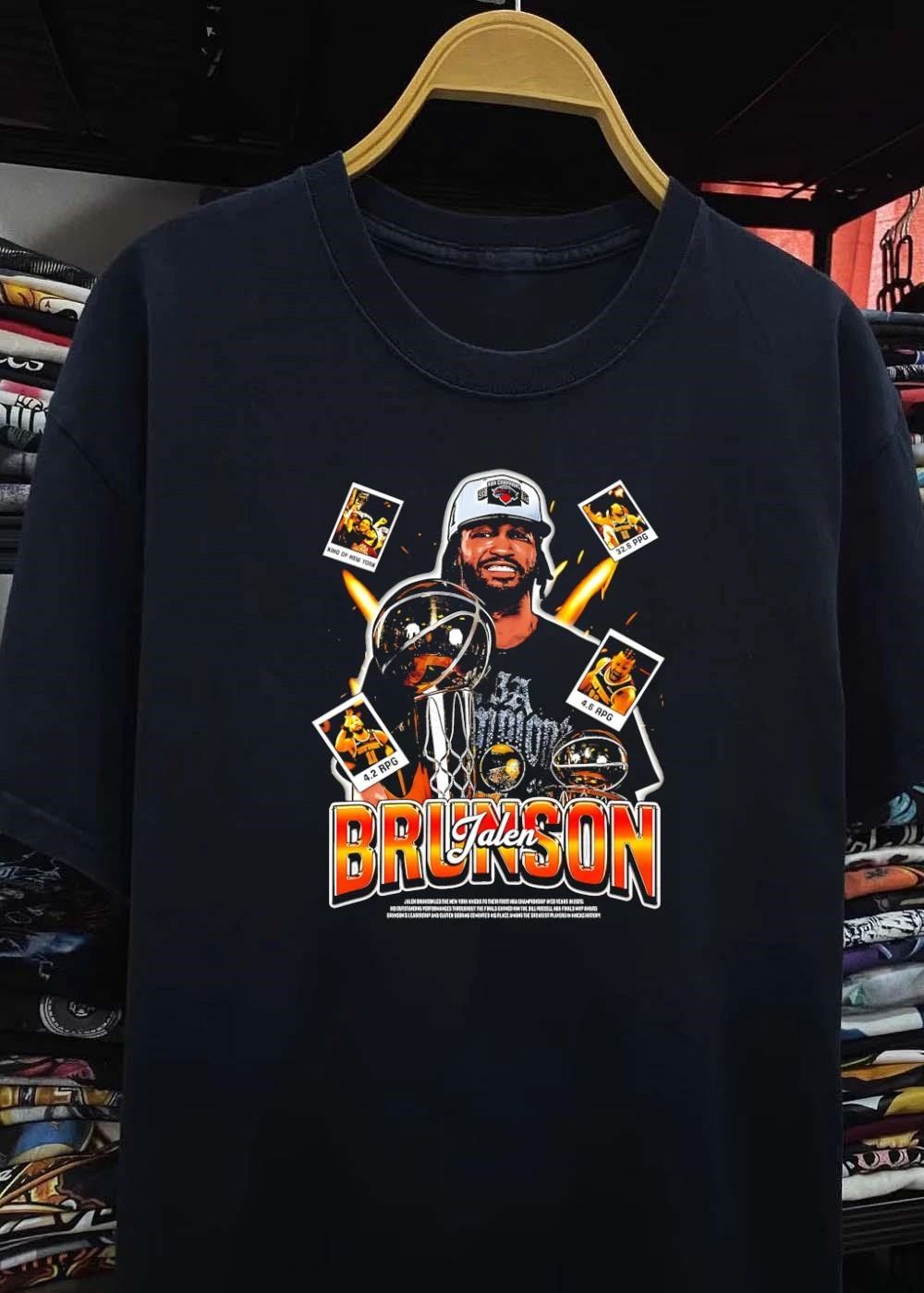 King of New York Jalen Brunson 32.6 PPG 4.6 APG 4.2 RPG NBA Champions T-Shirt