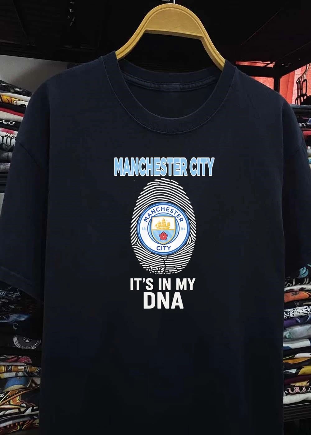 Manchester City It’s In My DNA Fingerprint Football Crest shirt