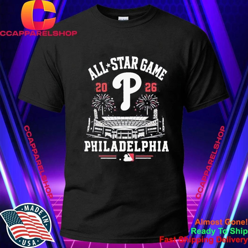 2026 All Star Game Philadelphia Phillies MLB Stadium Fireworks Shirt