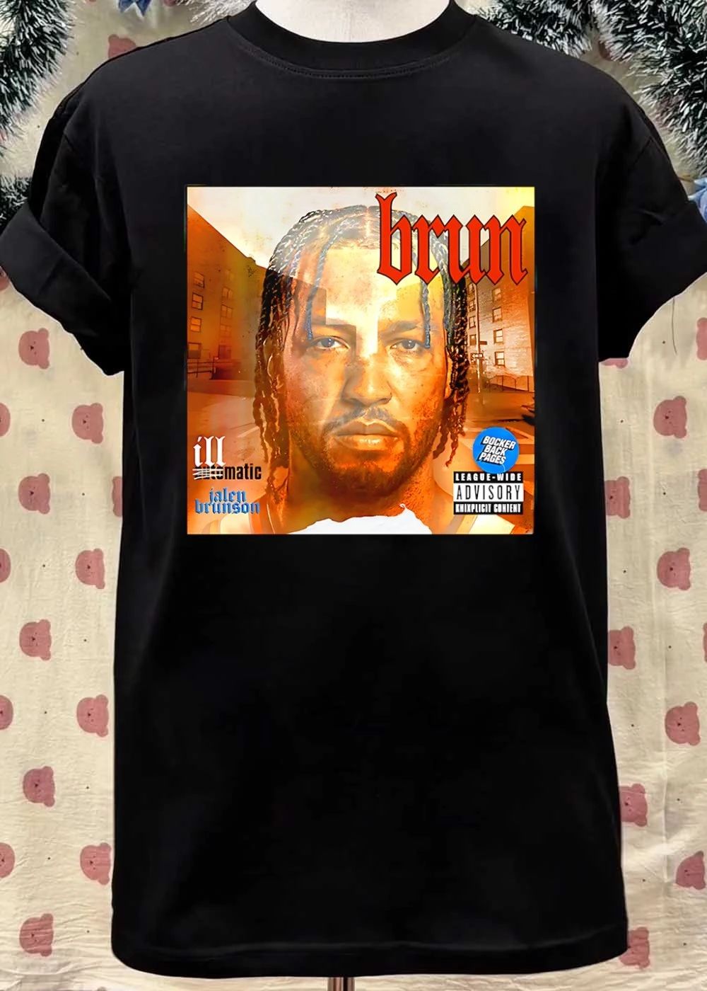 Illmatic Brun Bocker Back Pages League Wide Advisory Jalen Brunson T-Shirt