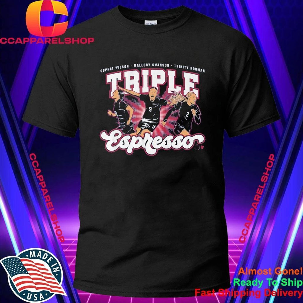 Mallory Swanson, Trinity Rodman, And Sophia Wilson Triple Espresso 2026-27 Shirt