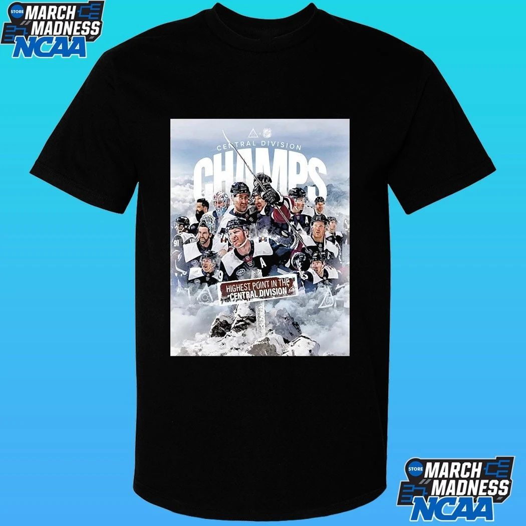 Colorado Avalanche NHL 2026 Central Division Champions Highest Point In The Central Division Shirt