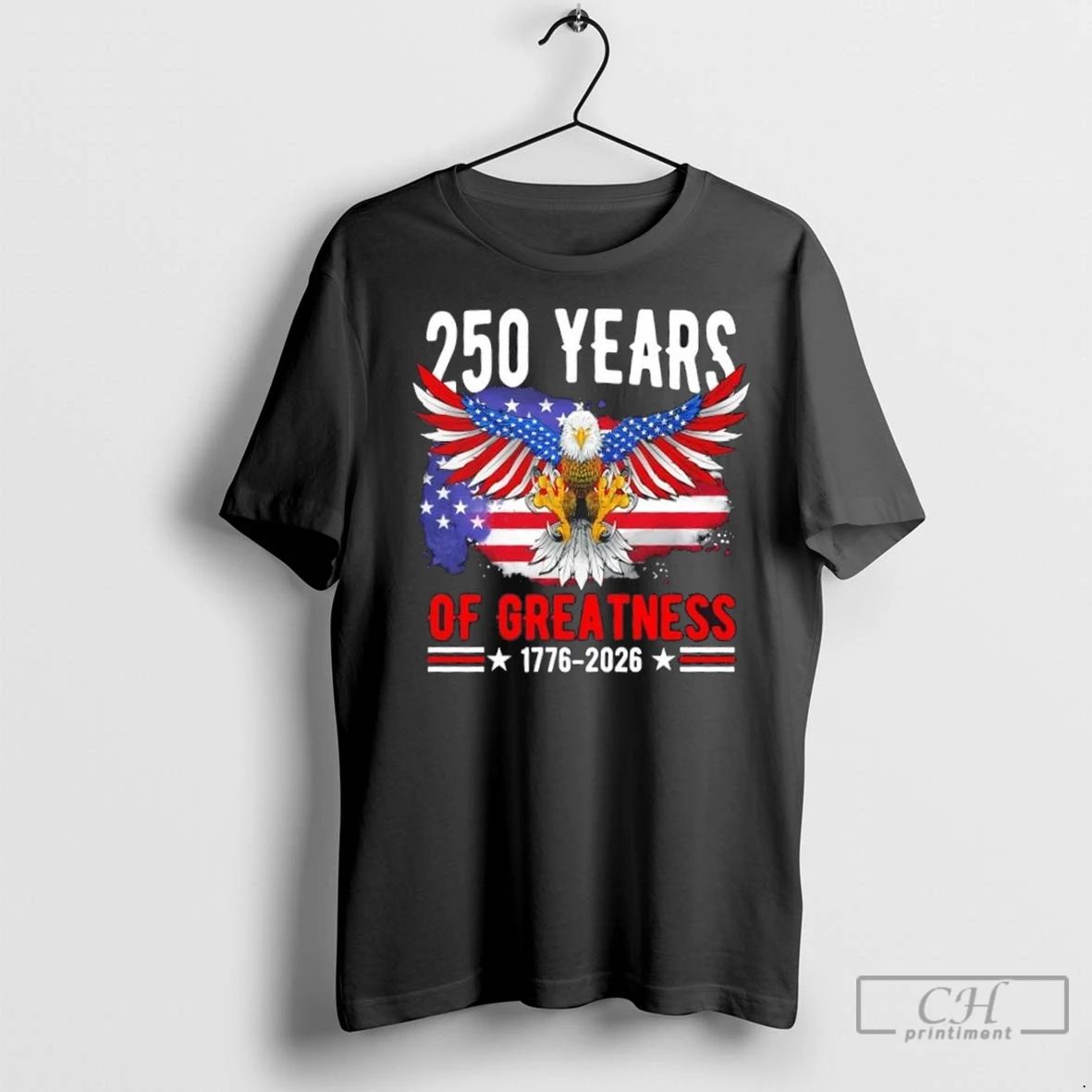 Premium 250 Years America Patriotic Eagle Usa Flag 250th Anniversary 1776 2026