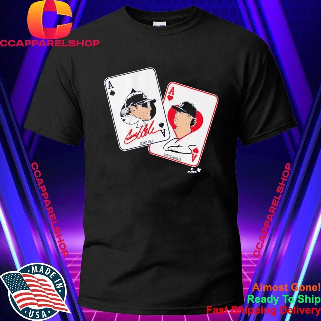 Gerrit Cole & Cam Schlittler Pocket Aces Signatures Shirt