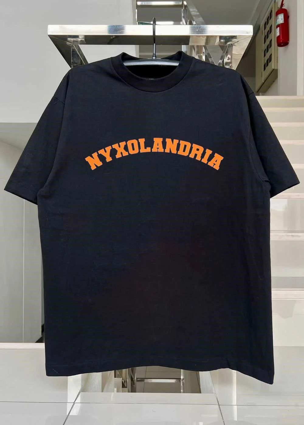 Nyxolandria Orange Text T-Shirt