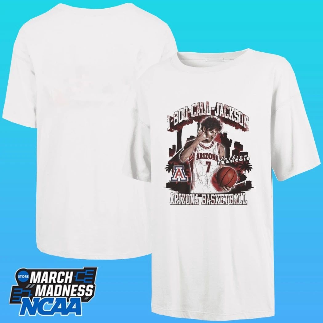 Arizona Wildcats Men’s Basketball Jackson Francois 1 800 Call Jackson Shirt