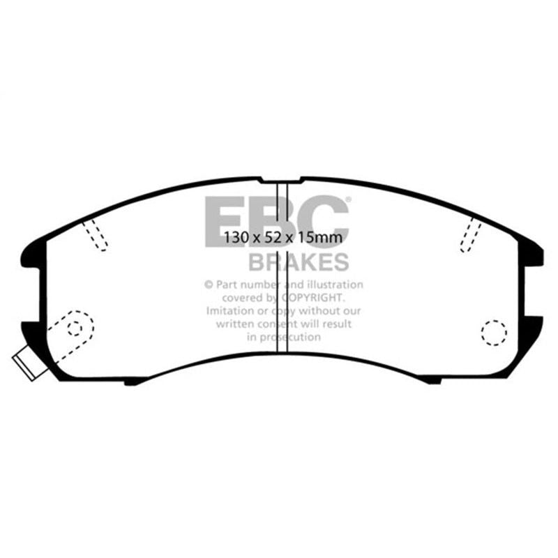 EBC 89-92 Ford Probe 2.2 Yellowstuff Front Brake Pads