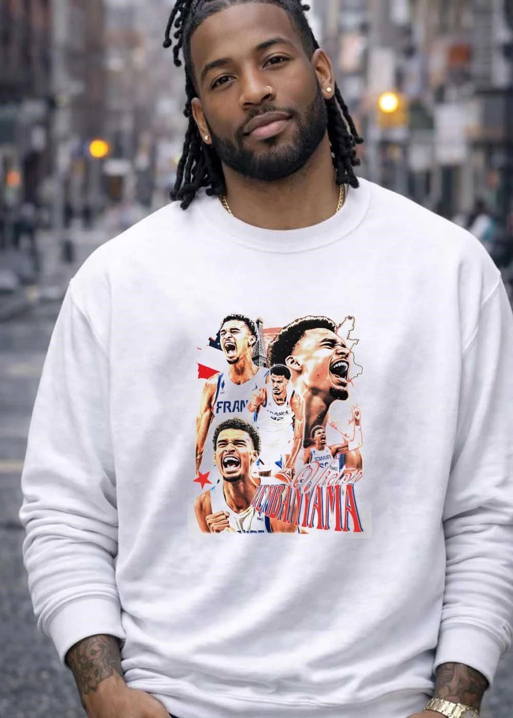 Victor Wembanyama Celebrating France Basketball Shirt