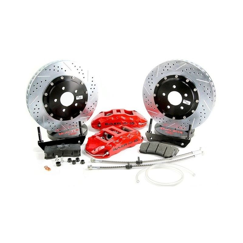 Baer Brakes 14″ Extreme+ Front Brake Kit, Hugger Orange, SDZ