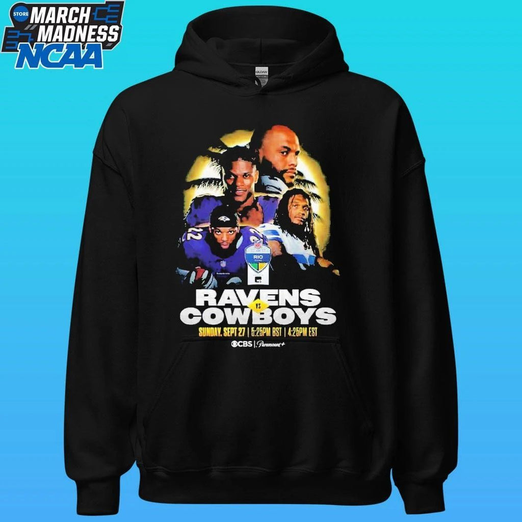 Rio Game 2026 Matchup Baltimore Ravens Vs Dallas Cowboys Week 3 On September 27 2026 Shirt