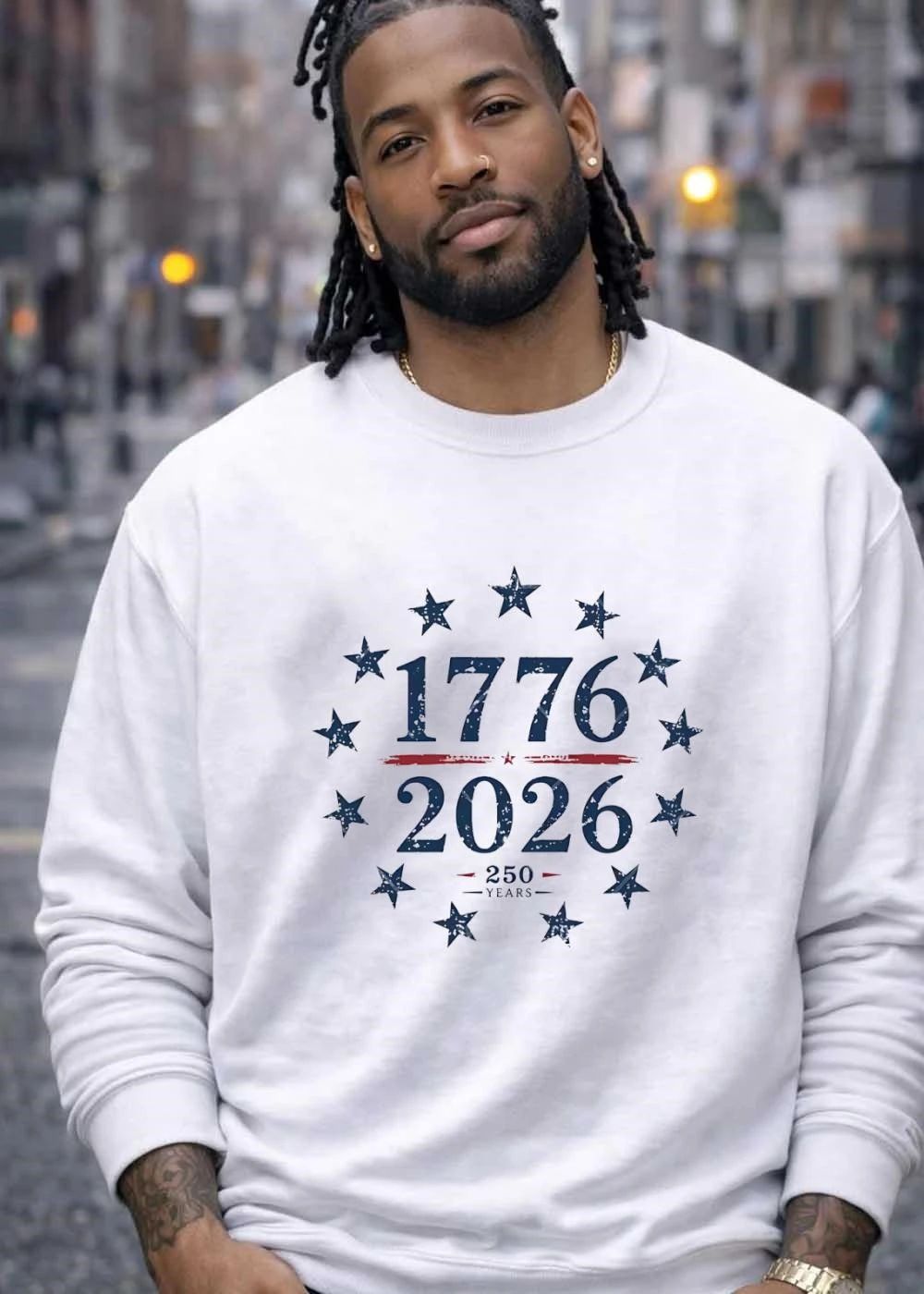 250 Years 1776 2026 Anniversary Commemorative Patriotic Americana T-Shirt