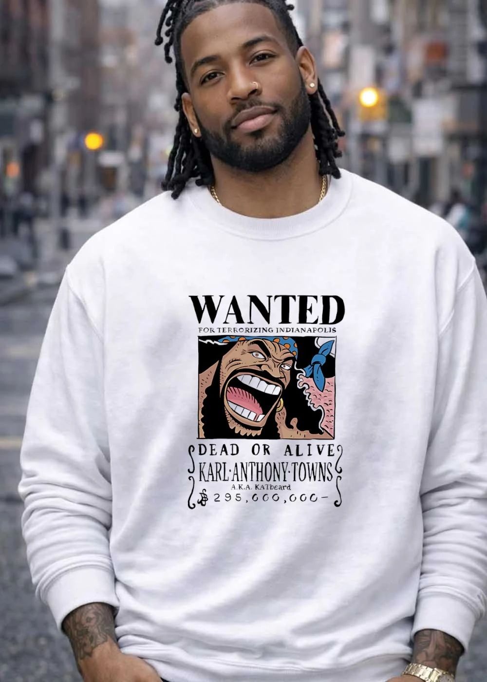 A.K.A. KATbeard Wanted for Terrorizing Indianapolis Karl-Anthony Towns Shirt