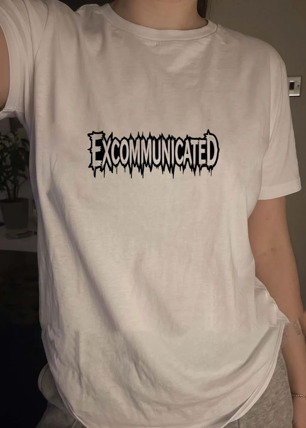 Excommunicated Horror Movie Themed shirt