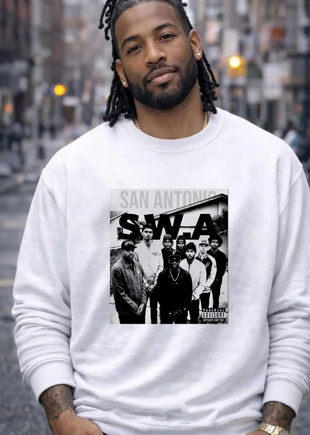 San Antonio SWA San Antonio SWA parental advisory explicit content shirt