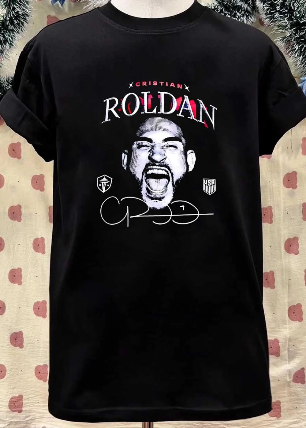 Cr7 Cristian Roldan Screaming Seattle Sounders USA T-Shirt