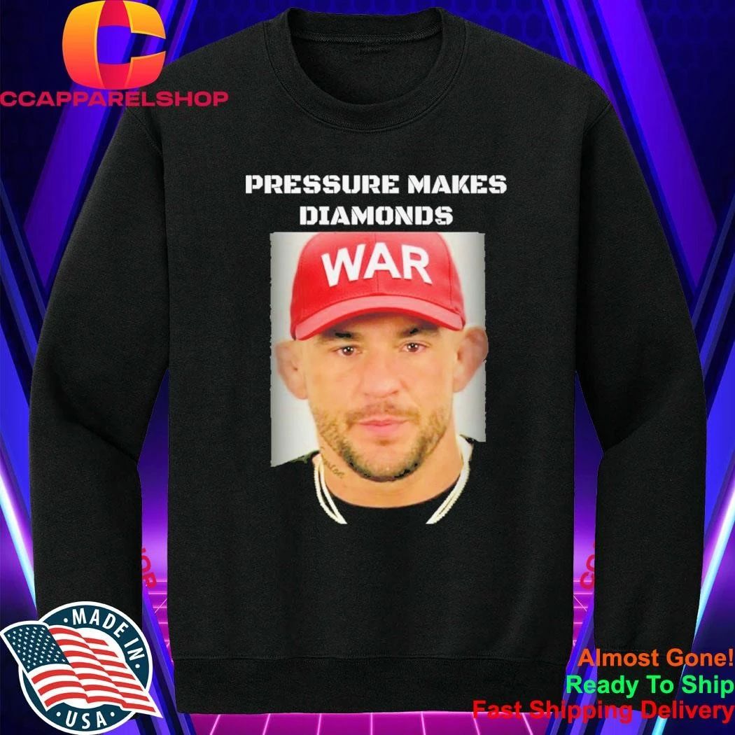 Dustin Poirier Mugshot Pressure Makes Diamonds Shirt