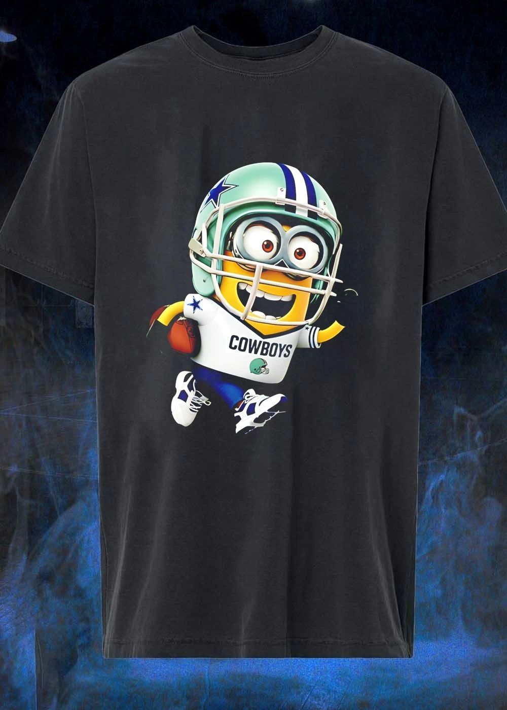 Dallas Cowboys Minion Running Football T-Shirt