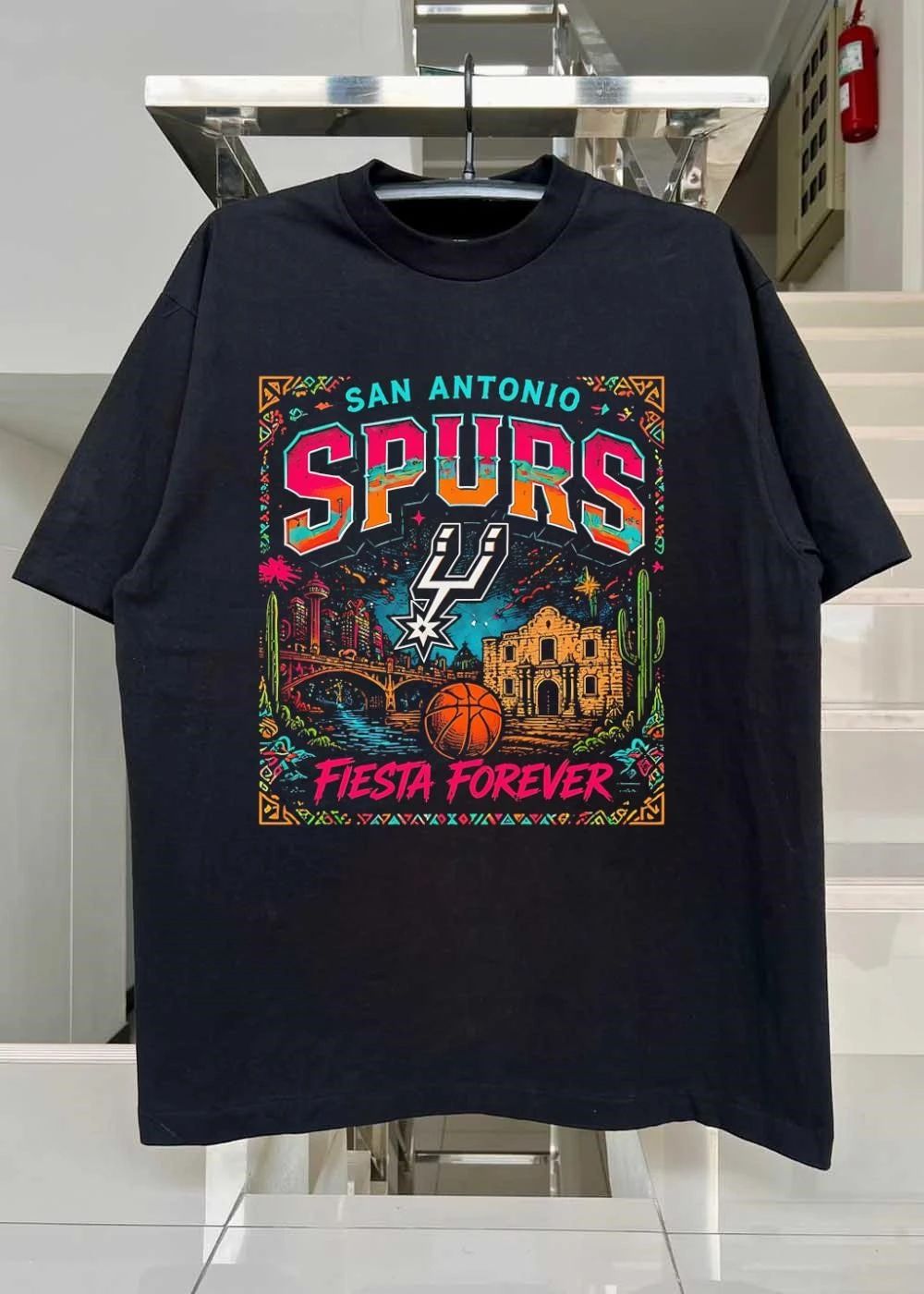 Fiesta Forever San Antonio Spurs Basketball T-Shirt