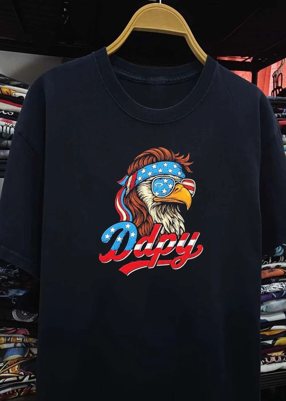 Patriotic Mullet Eagle USA Flag Sunglasses Ddpy T-Shirt