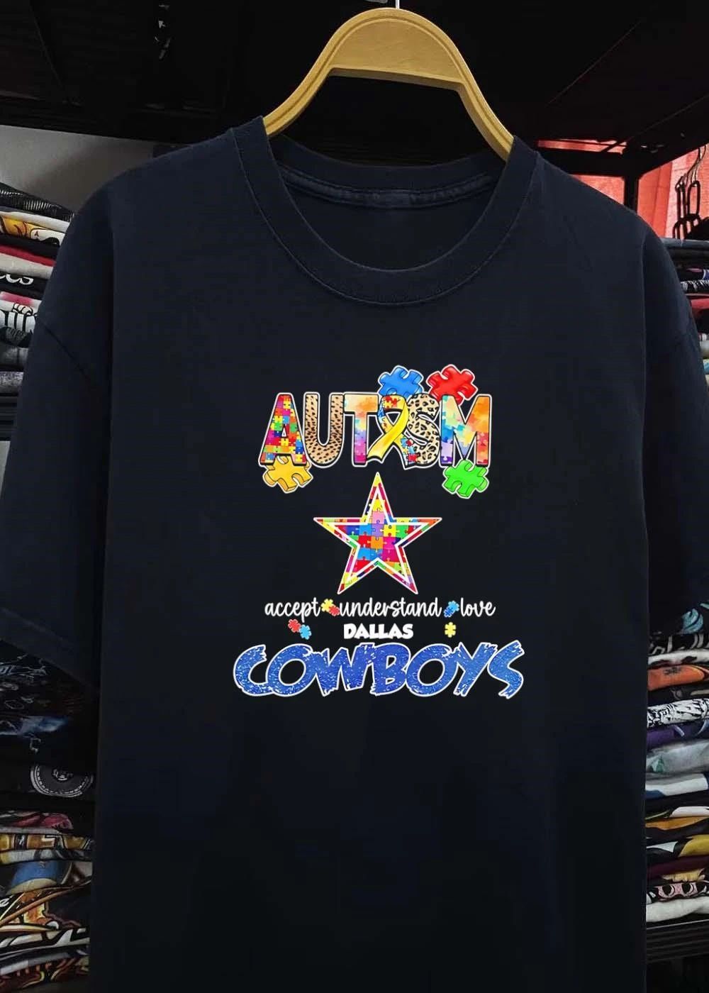 Autism Puzzle Dallas Cowboys Accept Understand Love Shirt