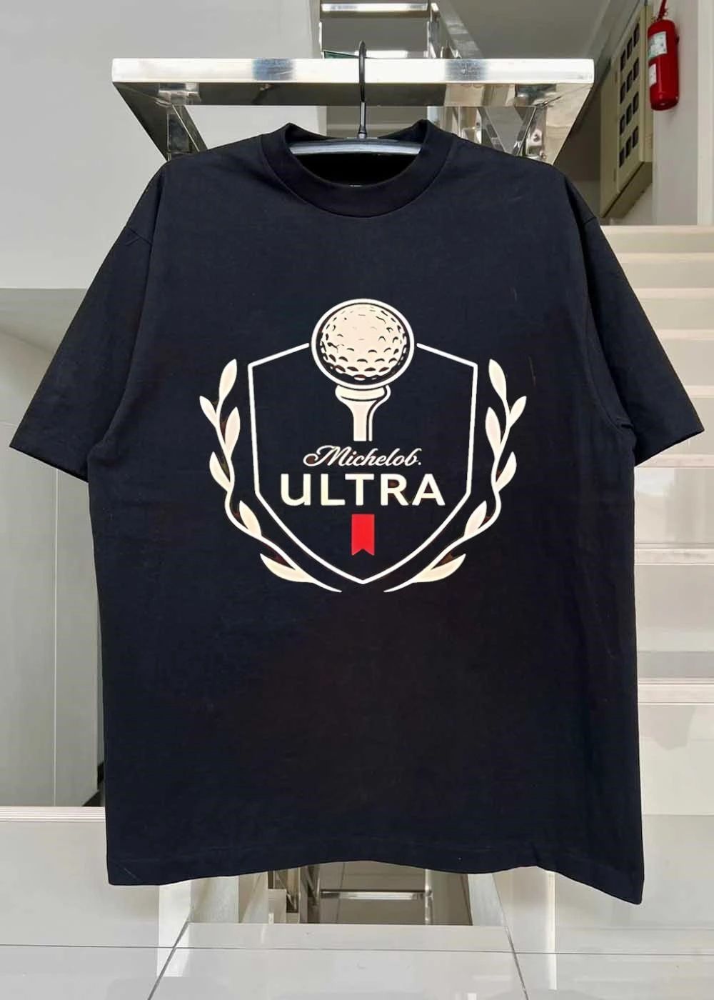 Michelob Ultra Golf Ball Shield Logo Apparel T-Shirt