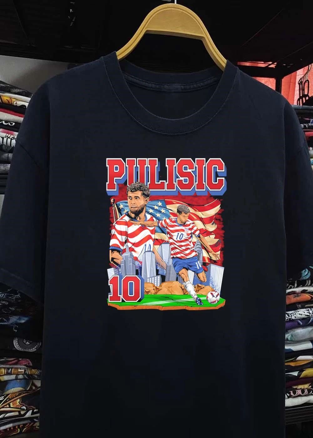 Christian Pulisic Kicking Ball USA Soccer Shirt