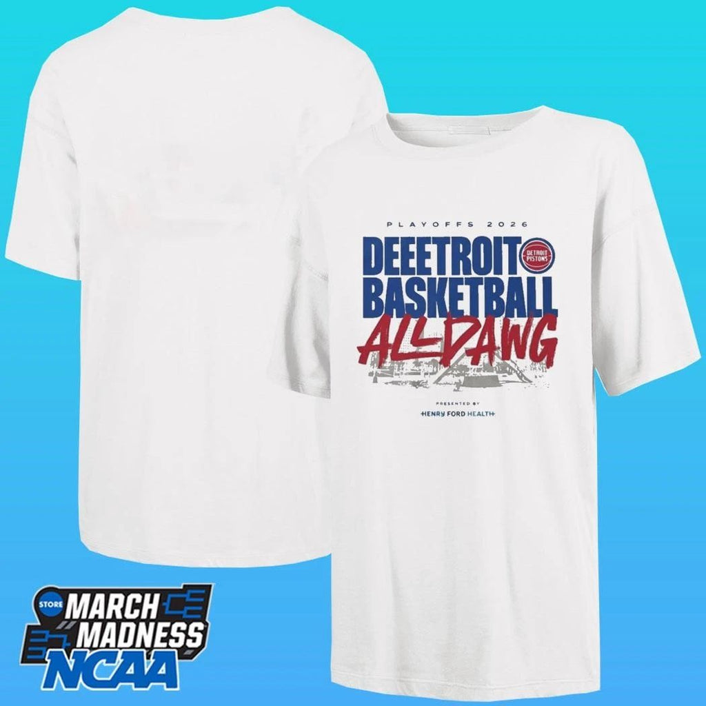 Detroit Pistons Basketball All Dawg Playoffs 2026 Presented By Henry Ford Health Shirt