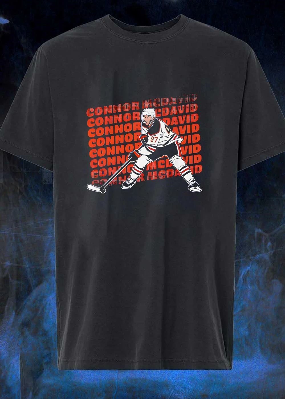 Connor McDavid Name Repeat hockey shirt