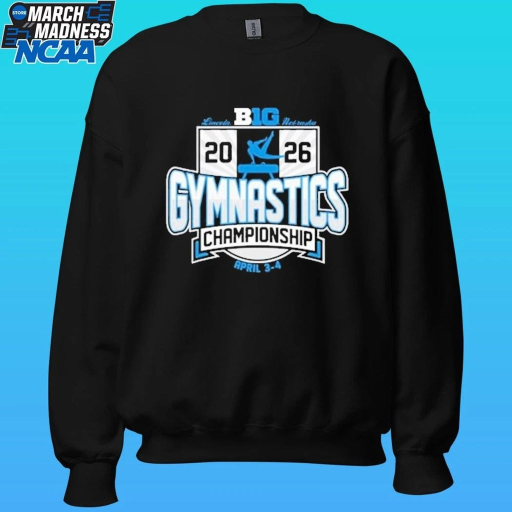 Big Ten Black 2026 Big Ten Men’s Gymnastics Championships Shirt
