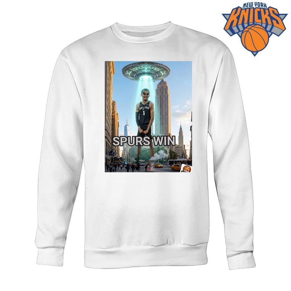 Wemby Statue of Liberty San Antonio Spurs New York City Skyline NBA Finals 2026 Shirt