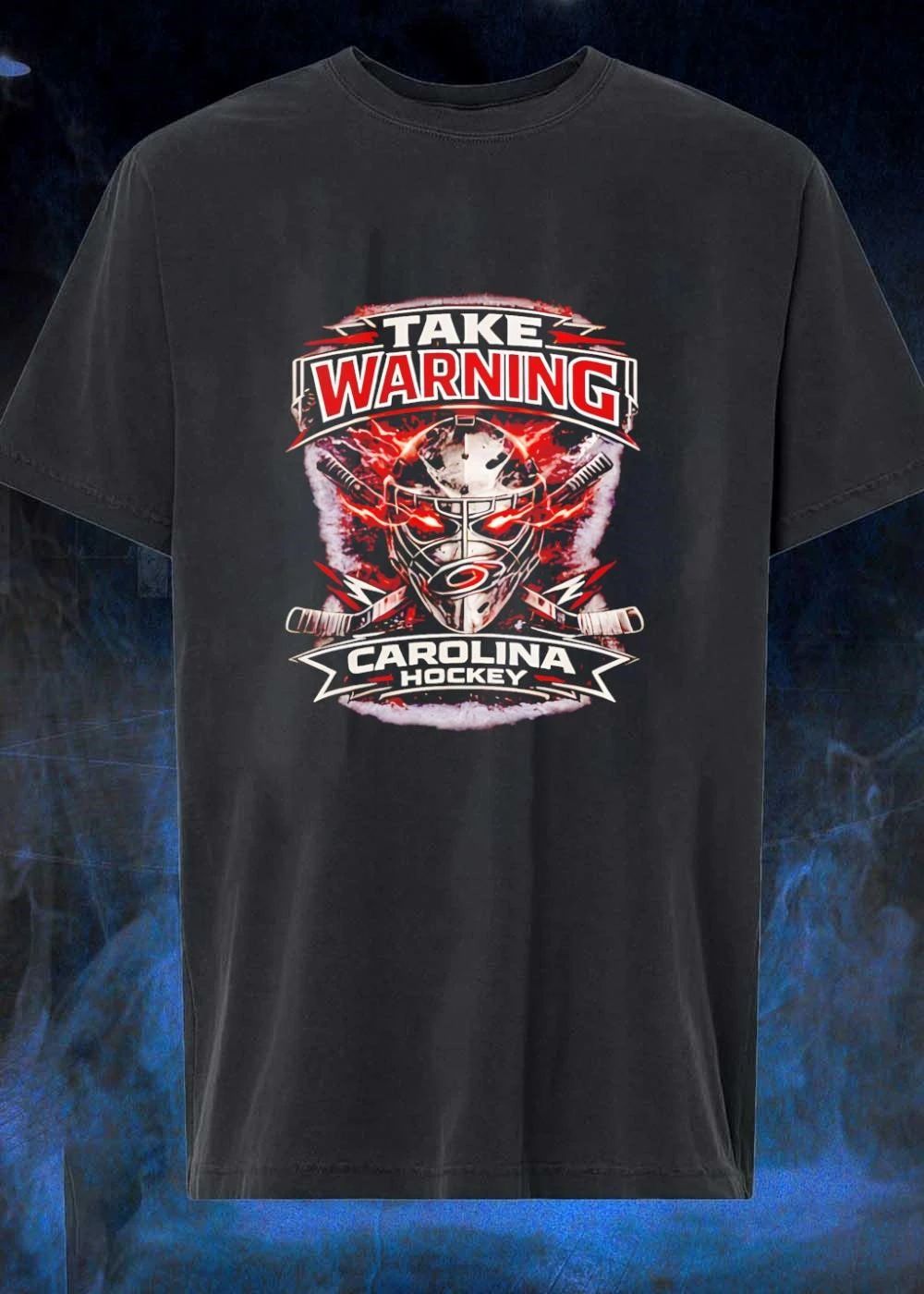 Carolina Hurricanes Hockey Fan Apparel Take Warning Carolina Hockey T-Shirt