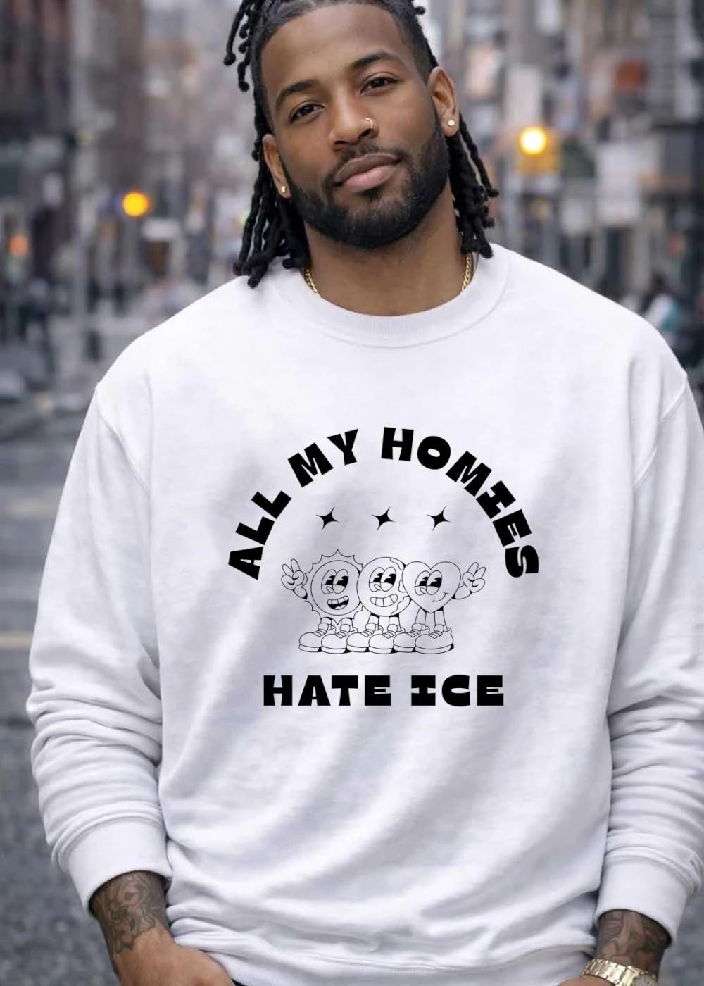 All My Homies Hate Ice Sun Earth Heart T-Shirt