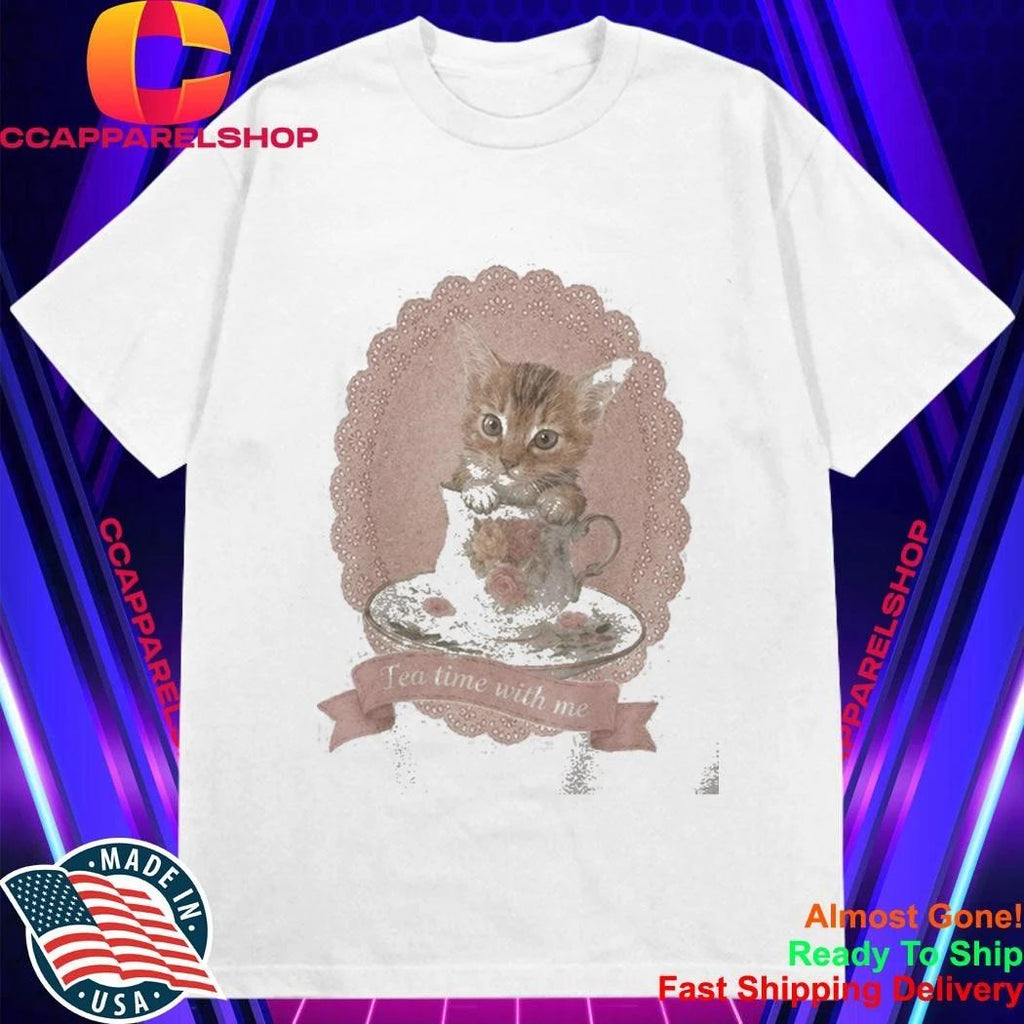 Nicholas Galitzine Adam Coquette Teacup Kitten Cat Shirt