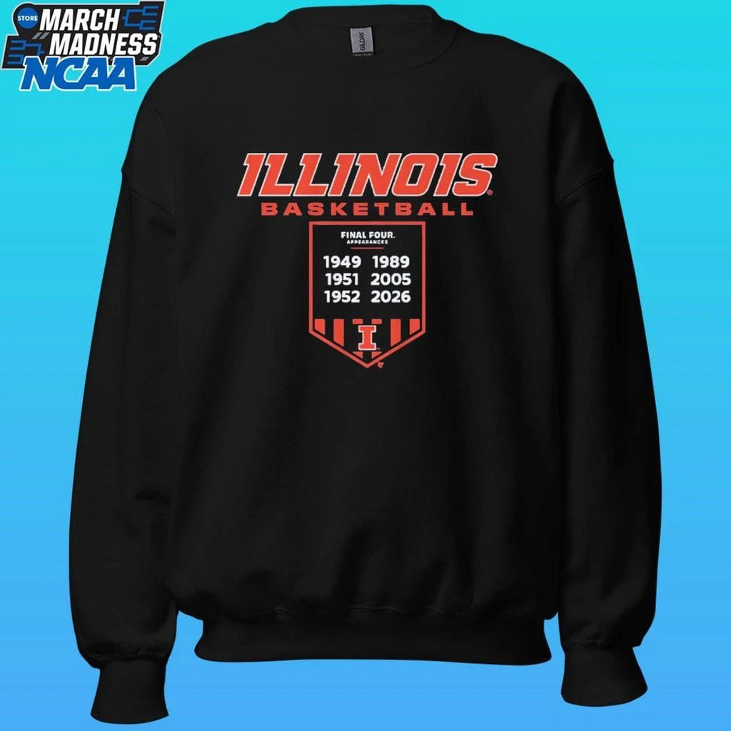 Illinois Basketball Final Four Banner 1949 2026 Shirt