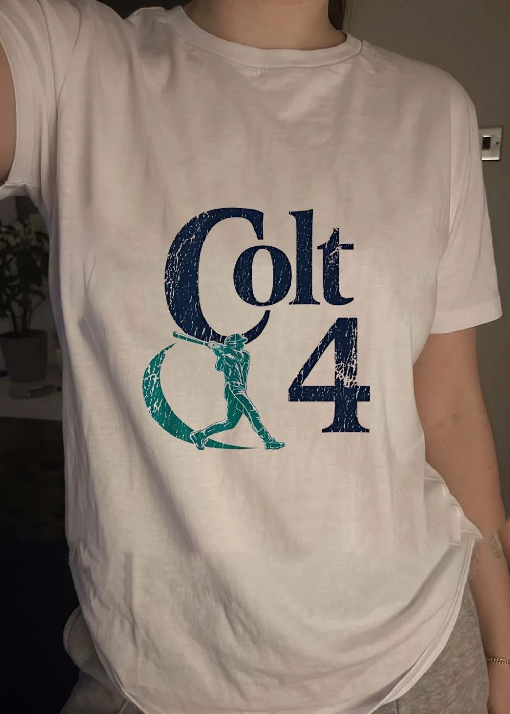 MLBPA Colt 45 Baseball Player Swinging Bat Colt 45 Houston Astros T-Shirt