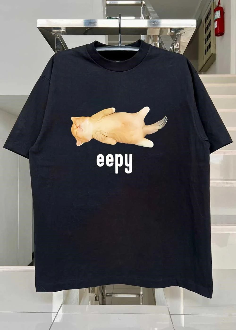Sleeping Orange Kitten Cat Eepy Meme shirt