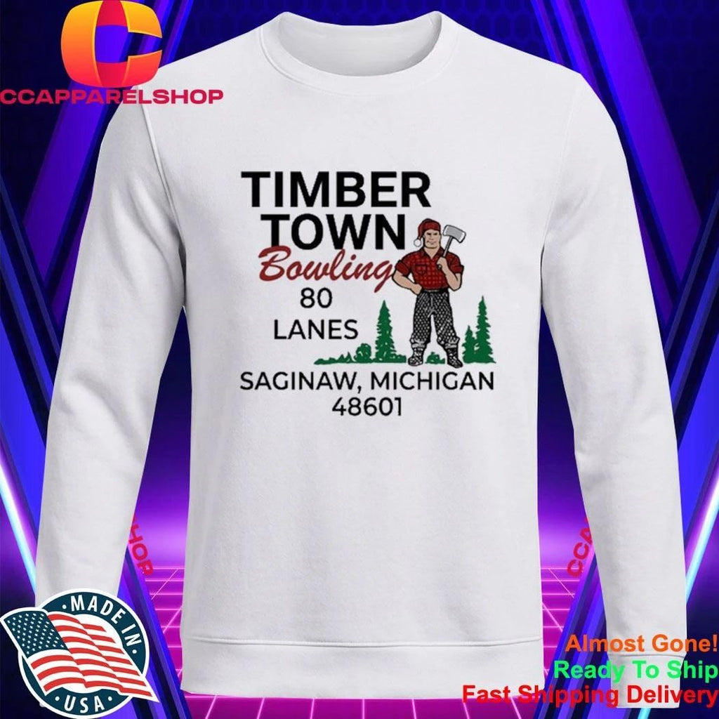 Timber Town Bowling in Saginaw Michigan vintage Shirt