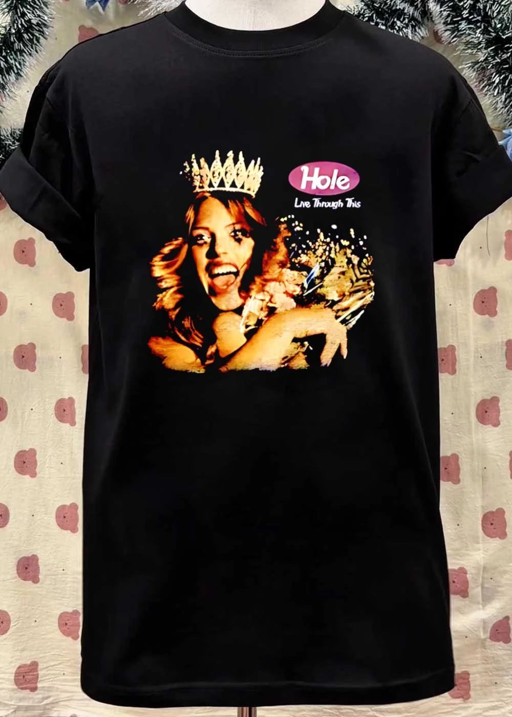 Courtney Love Hole Live through This 1994 Alternative Rock music band album fan shirt
