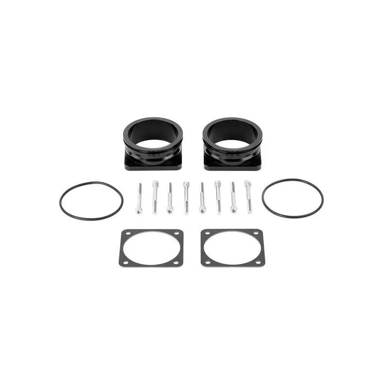AMS Performance Throttle Body To 3.0″ QuickClamp Adapter Flange Set | 2009-Current Nissan GTR w/ AMS GTR Throttle Bodies (ALP.07.08.0020-1)