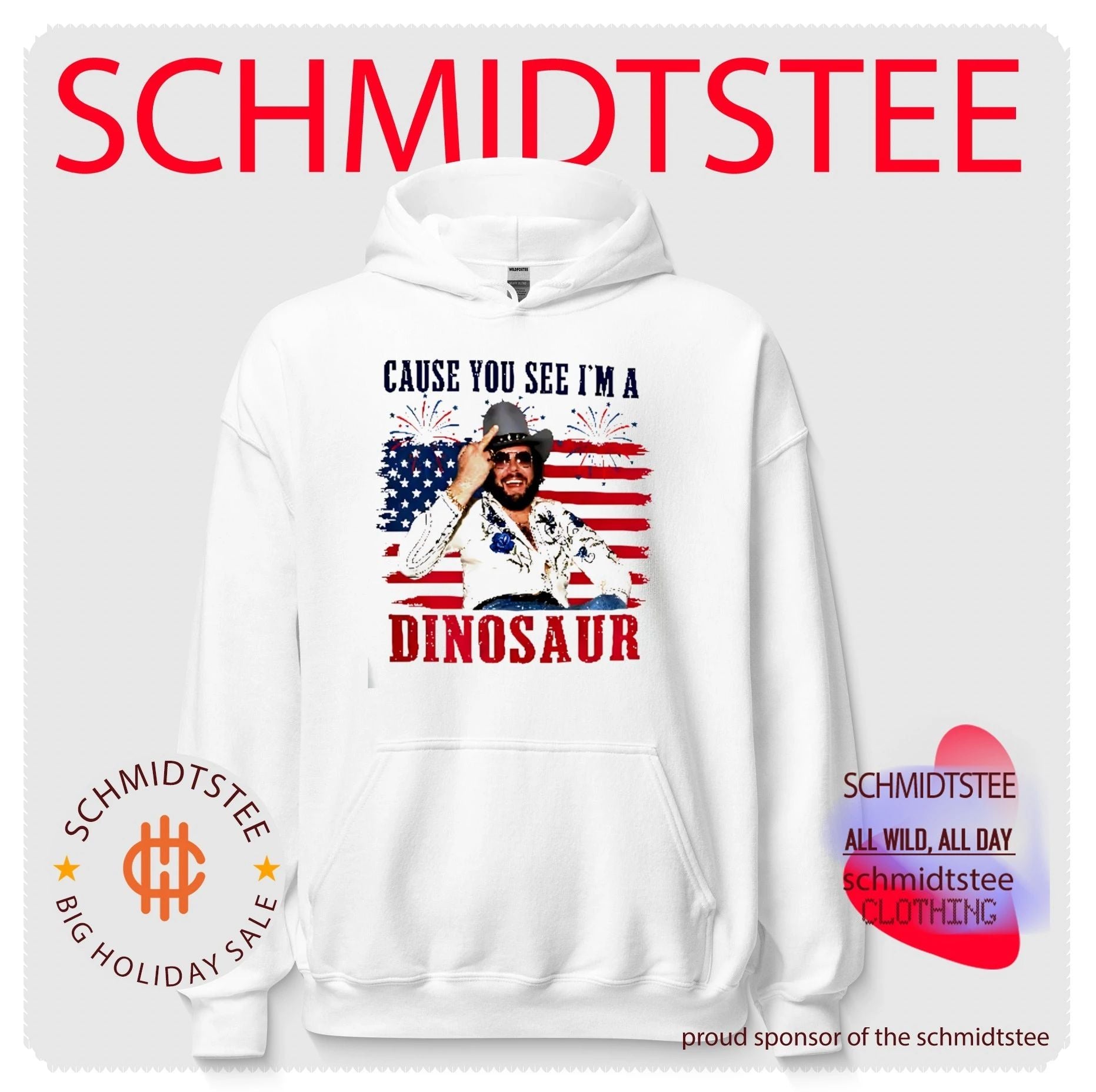 Hank Williams Jr Cause You See I’m A Dinosaur 4th of July shirt
