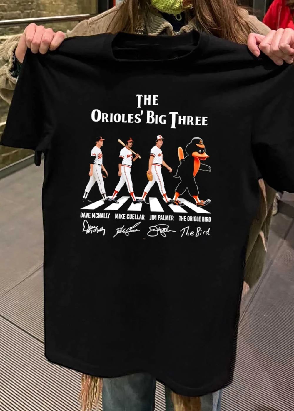 Dave Mcnally Mike Cuellar Jim Palmer The Oriole Bird The Orioles_ Big Three shirt