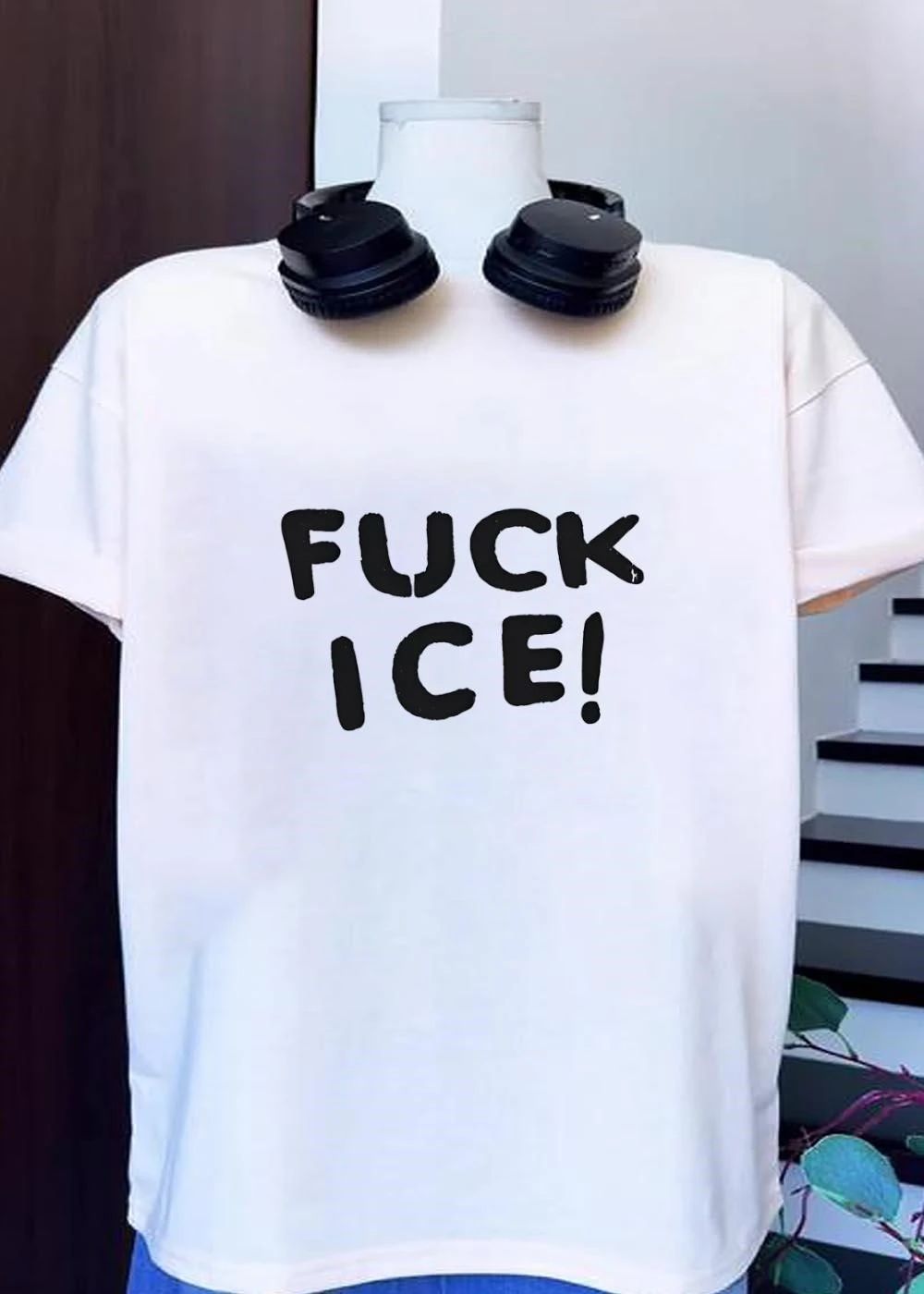Bold Protest Statement Fuck Ice shirt