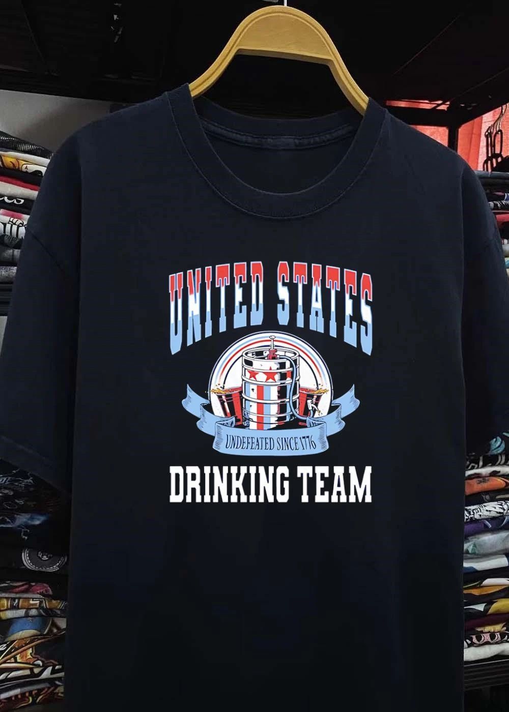 United States undefeated since 1776 drinking team shirt