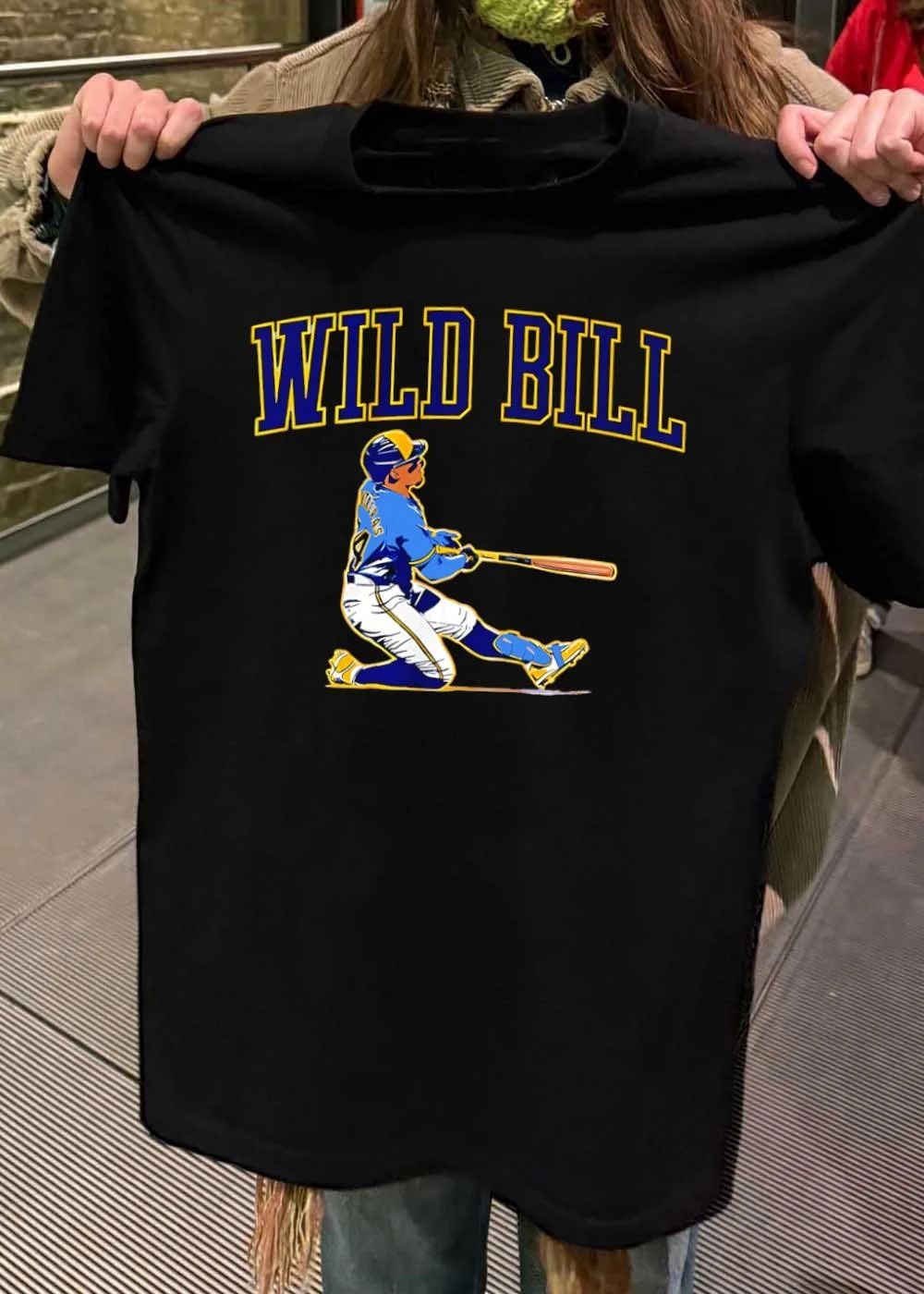 Wild Bill Herrera Baseball Swing Milwaukee Brewers T-Shirt
