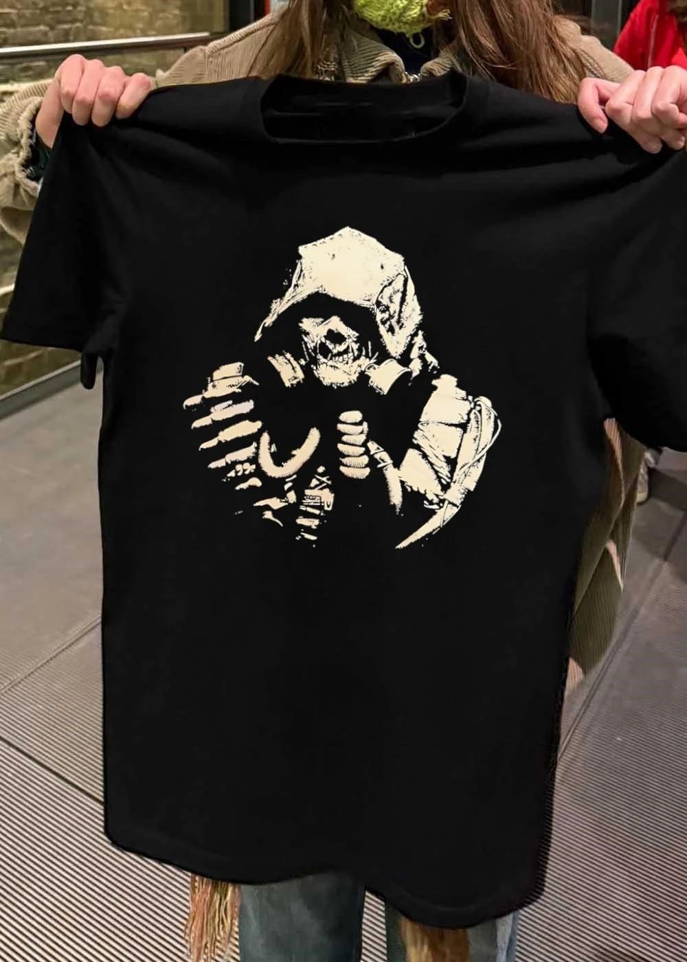 Arkham Scarecrow Gas Mask Hooded Villain Shirt