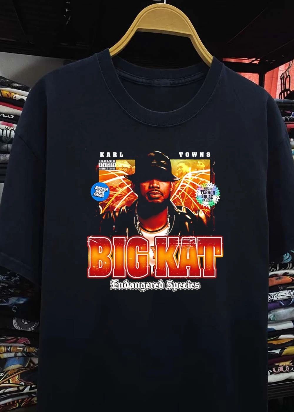 League Wide Advisory Karl Towns Big Kat Endangered Species Knicks T-Shirt